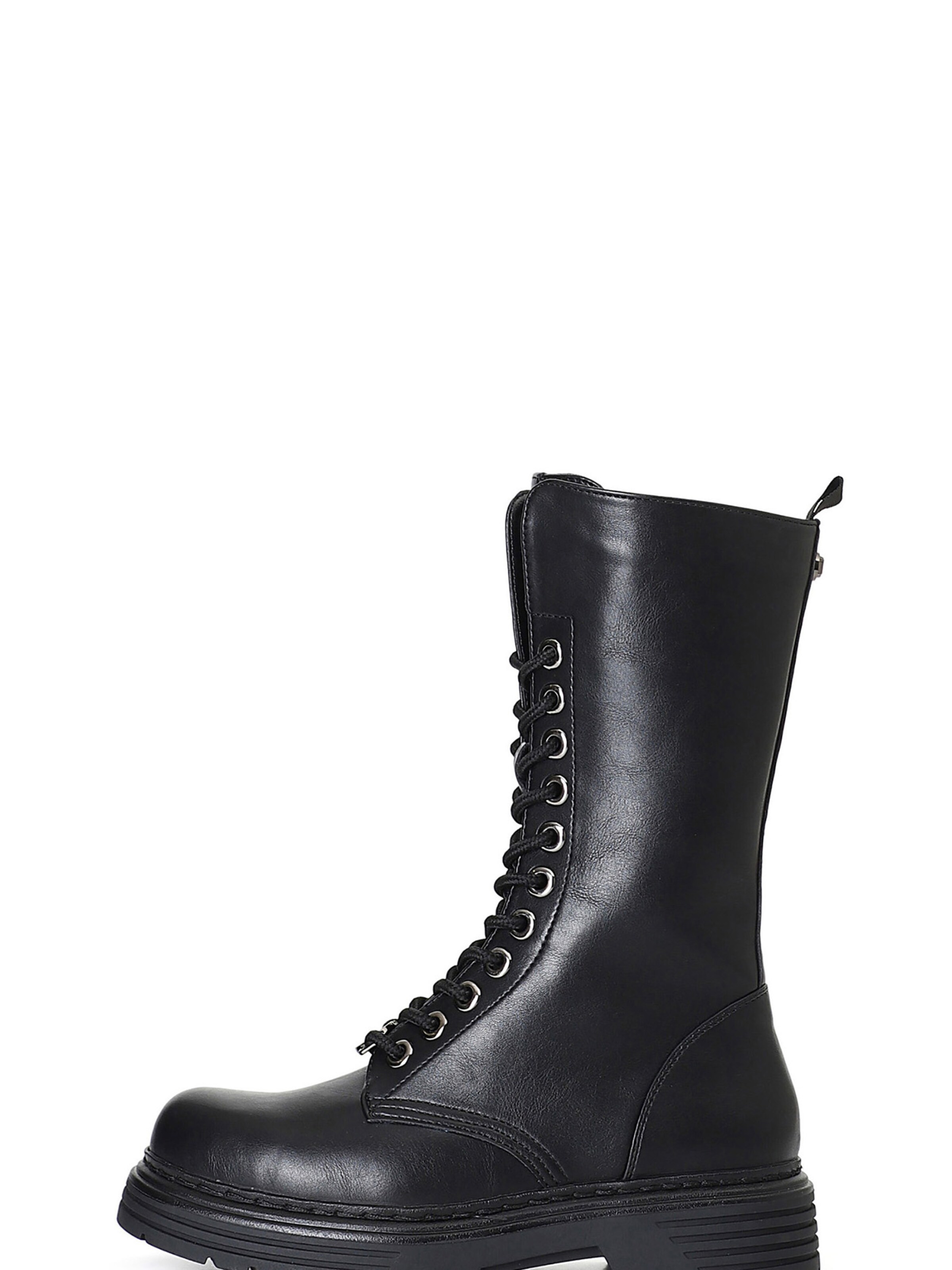 Stivale stringato di CAFè NOIR in nero: frontale