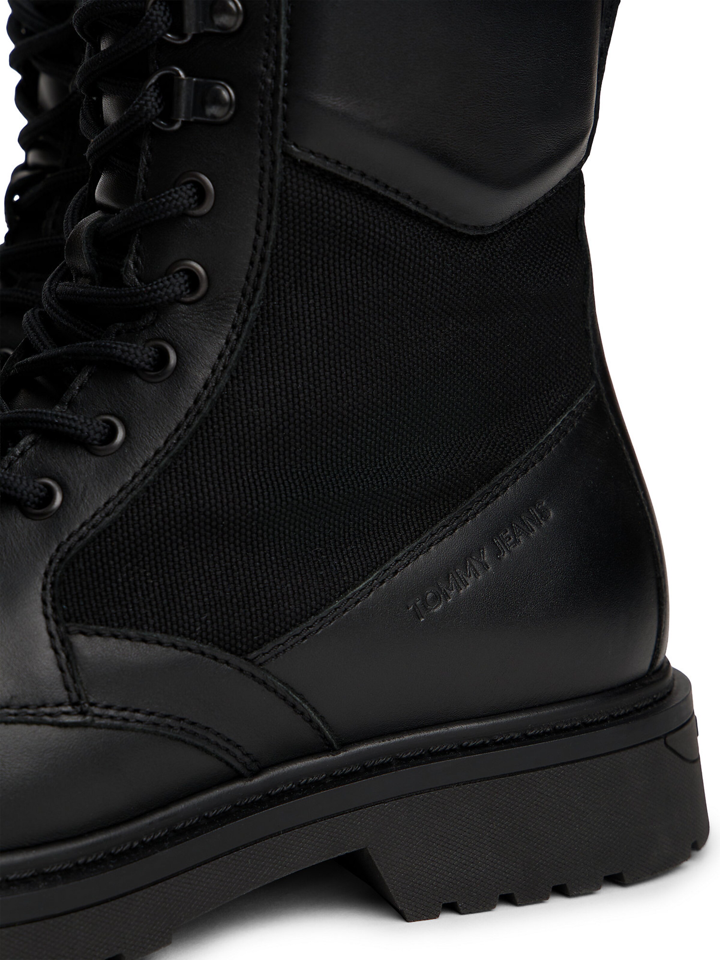 Bottes à lacets Tommy Jeans en noir