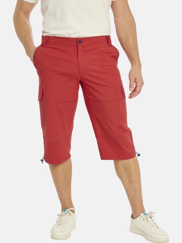 Jan Vanderstorm Regular Cargo Pants 'Hellfried' in Red: front