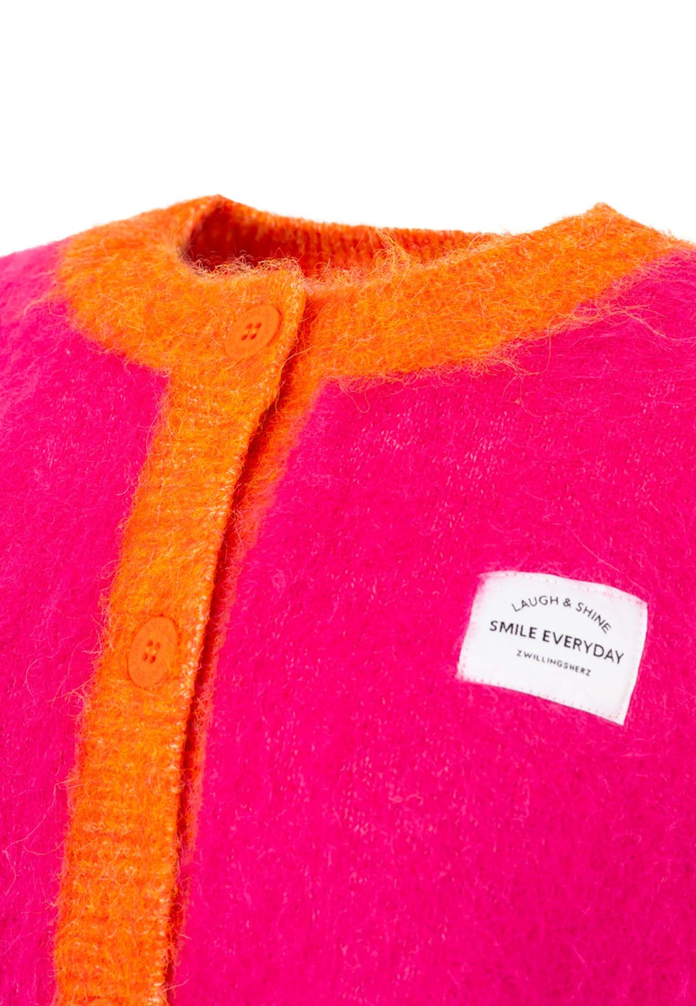 Gilet Zwillingsherz en rose : devant