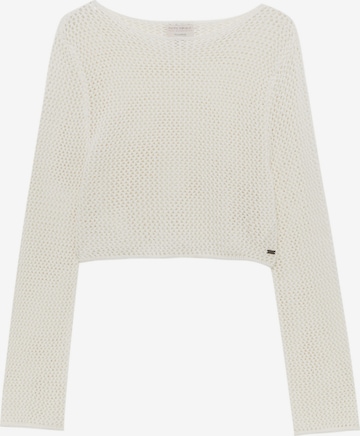 Pull&Bear Sweater in Beige: front