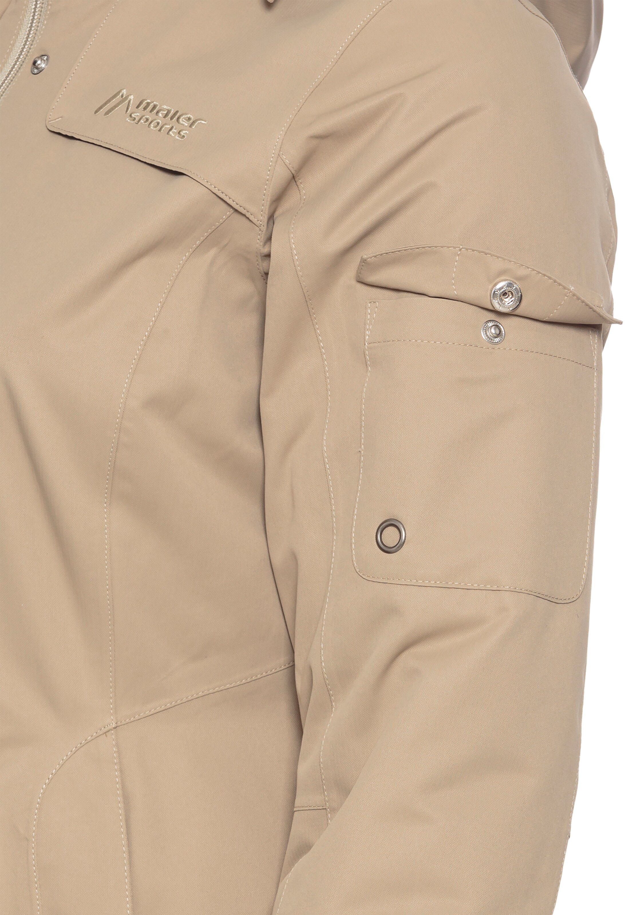 Maier Sports Athletic Jacket in Beige