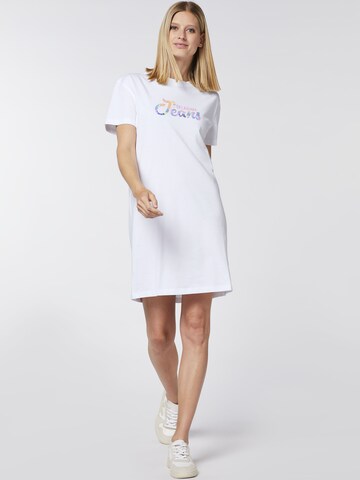 Oklahoma Jeans Dress in White: front