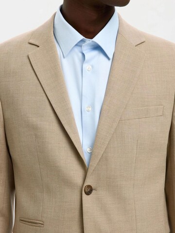 Coupe regular Veste de costume '16087868' SELECTED en beige