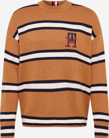 TOMMY HILFIGER Trui in Bruin: voorkant