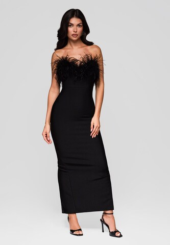 Ombre Abendkleid in Schwarz