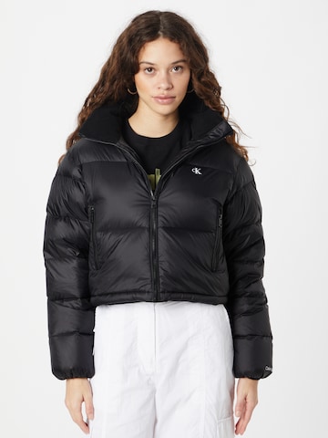 Calvin Klein Jeans Between-Season Jacket in Black: front