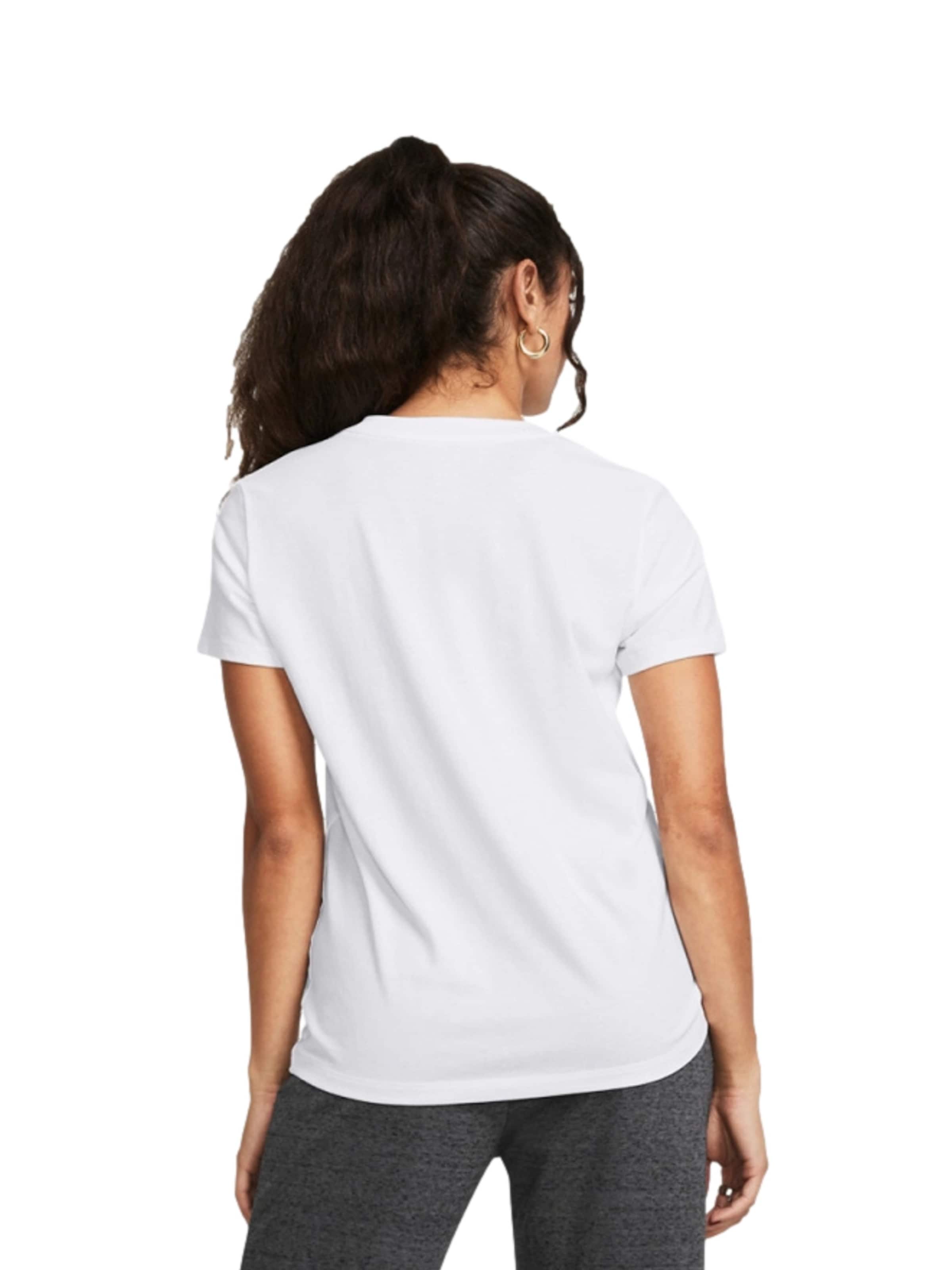 T-shirt 'Rival' UNDER ARMOUR en blanc