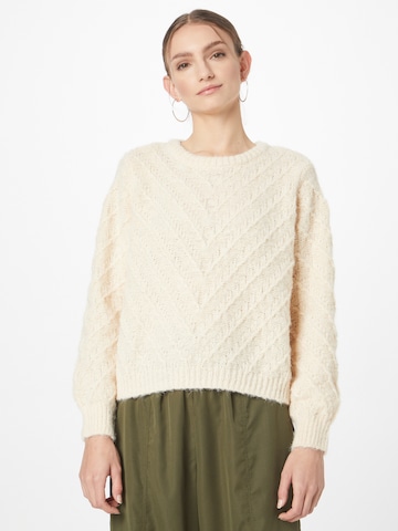 ONLY Sweater 'YVIE' in Beige: front