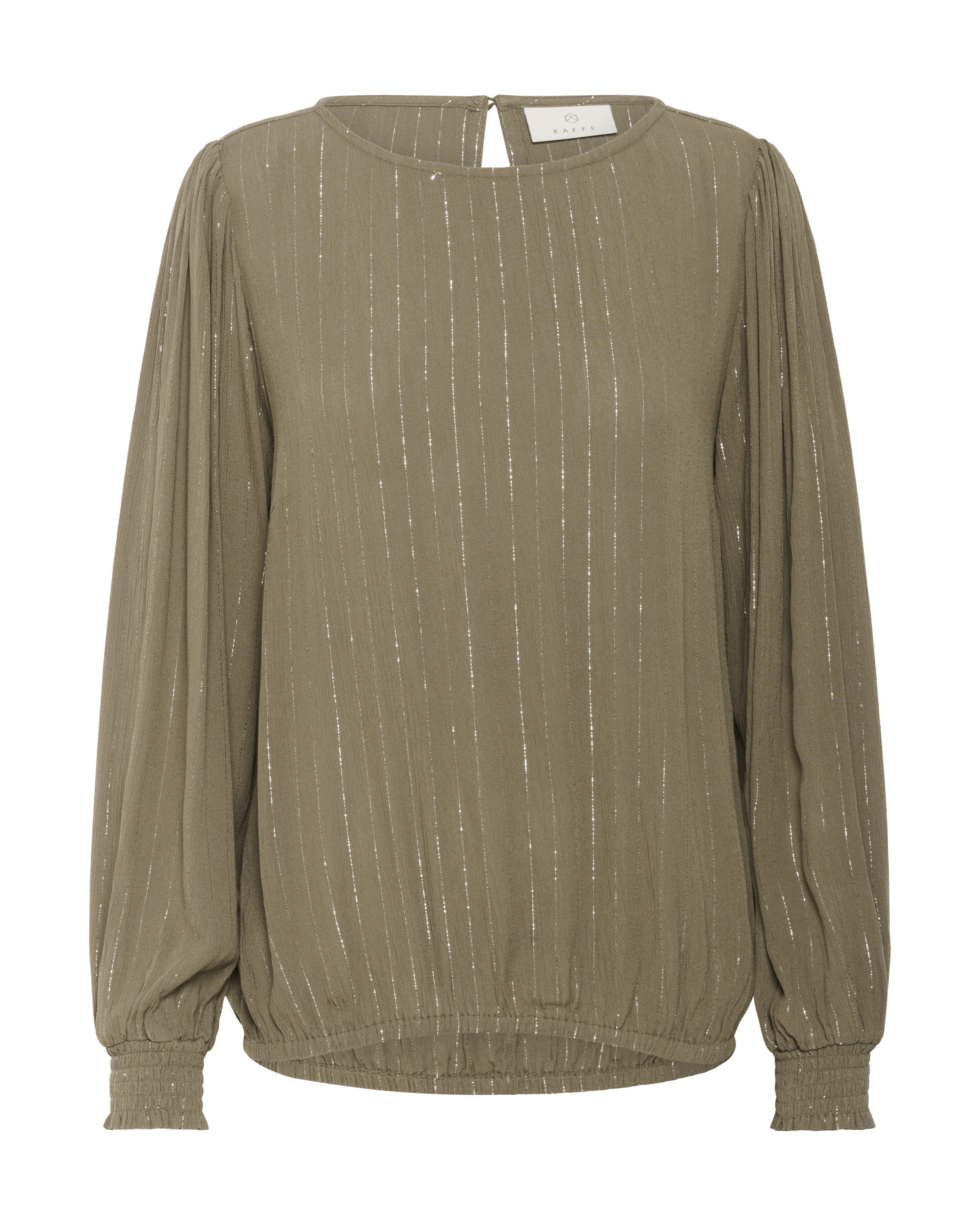 Kaffe Blouse 'KALiv' in XS in Umbra / Silver, Item view