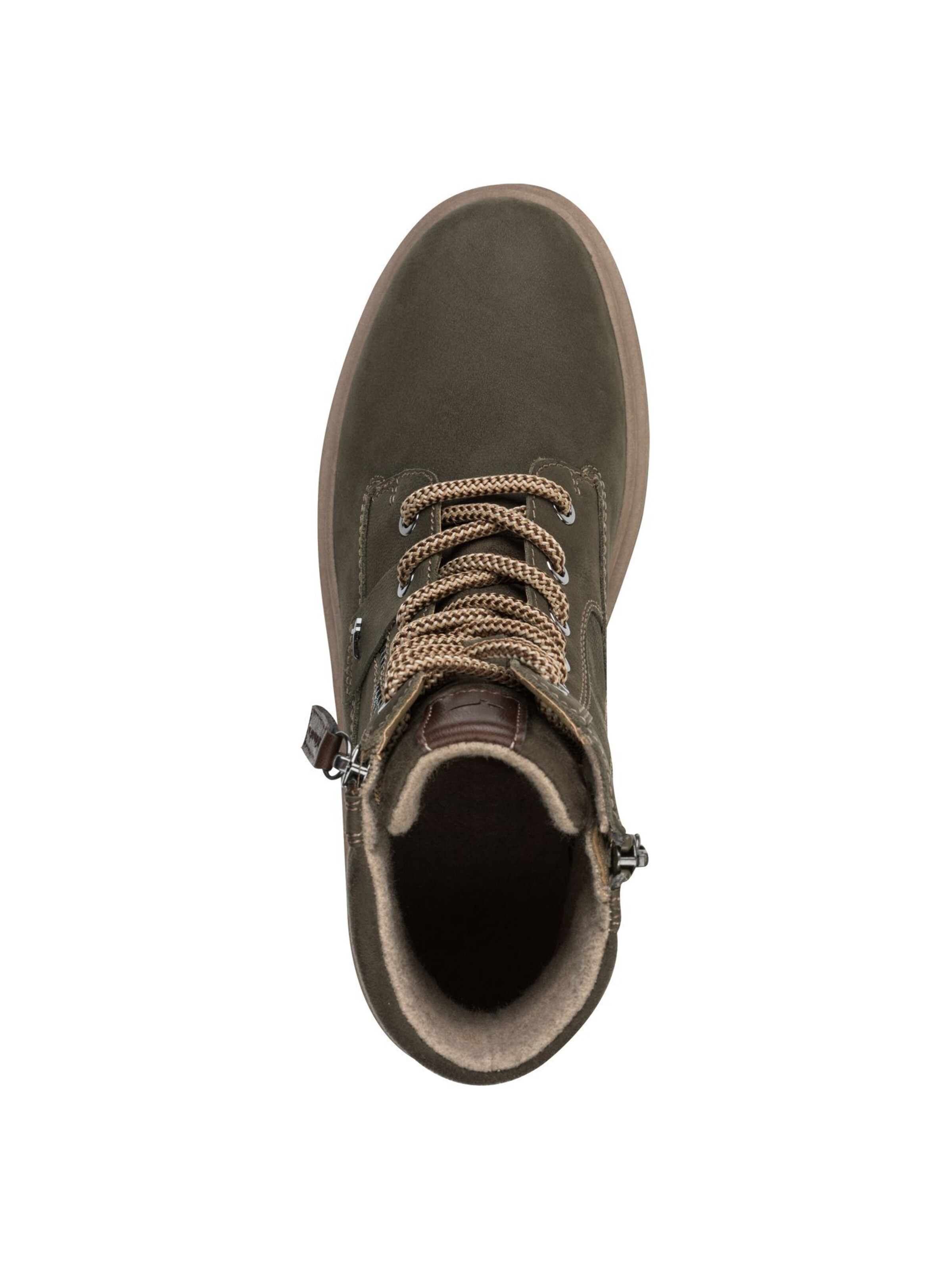 Tamaris Lace-up bootie in Green