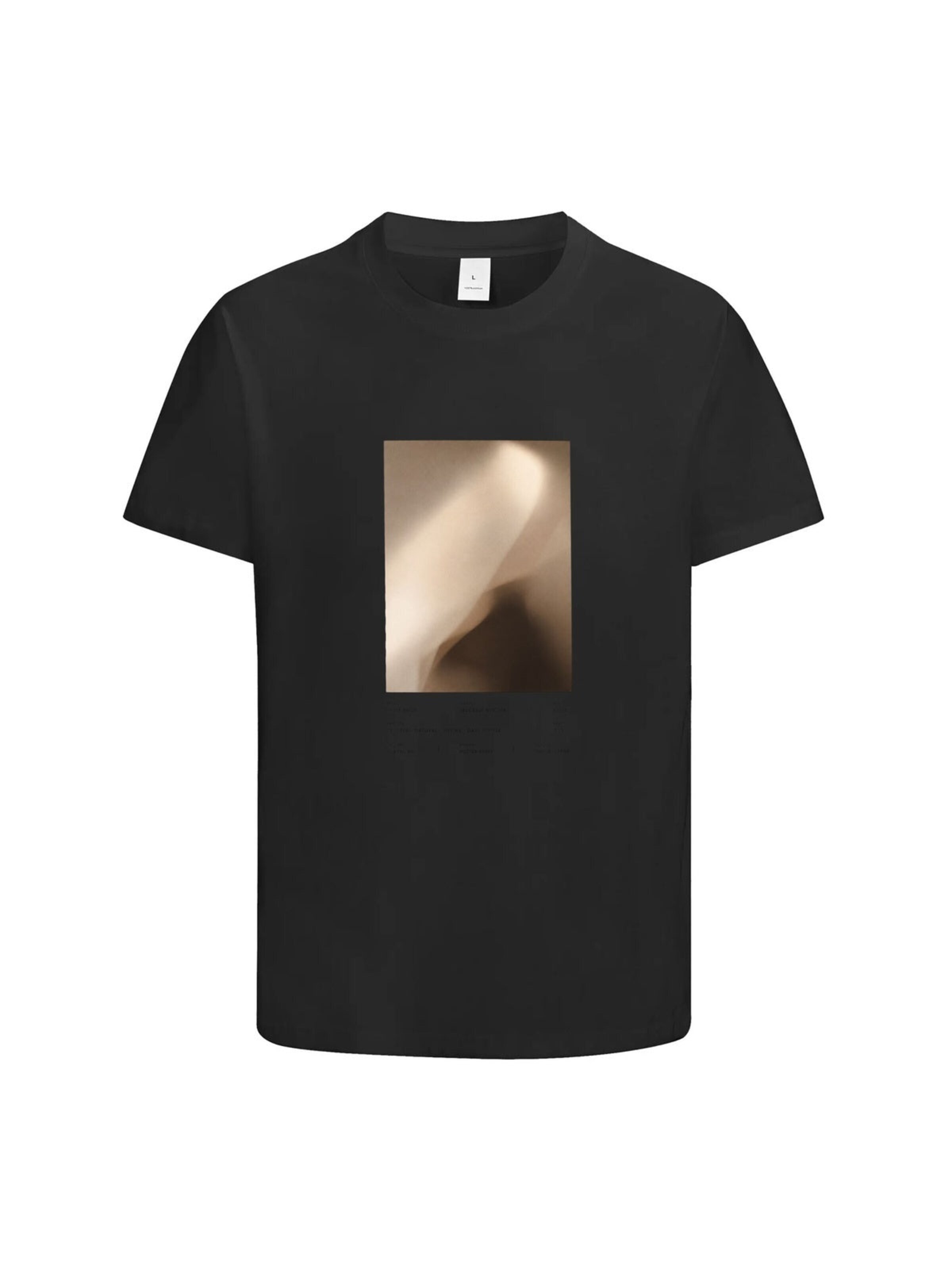HUSKSWARE Shirt 'T-Shirt mit Motivprint'‌‌‌‌ in Schwarz: Vorderseite