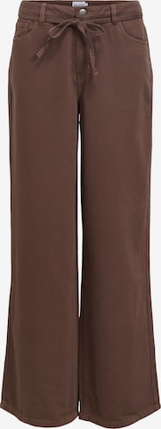 OBJECT Wide Leg Jeans 'OBJRosie' i brun: forside