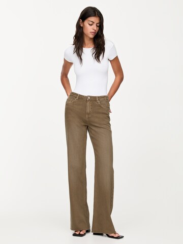 Pull&Bear Normální Džíny – zelená