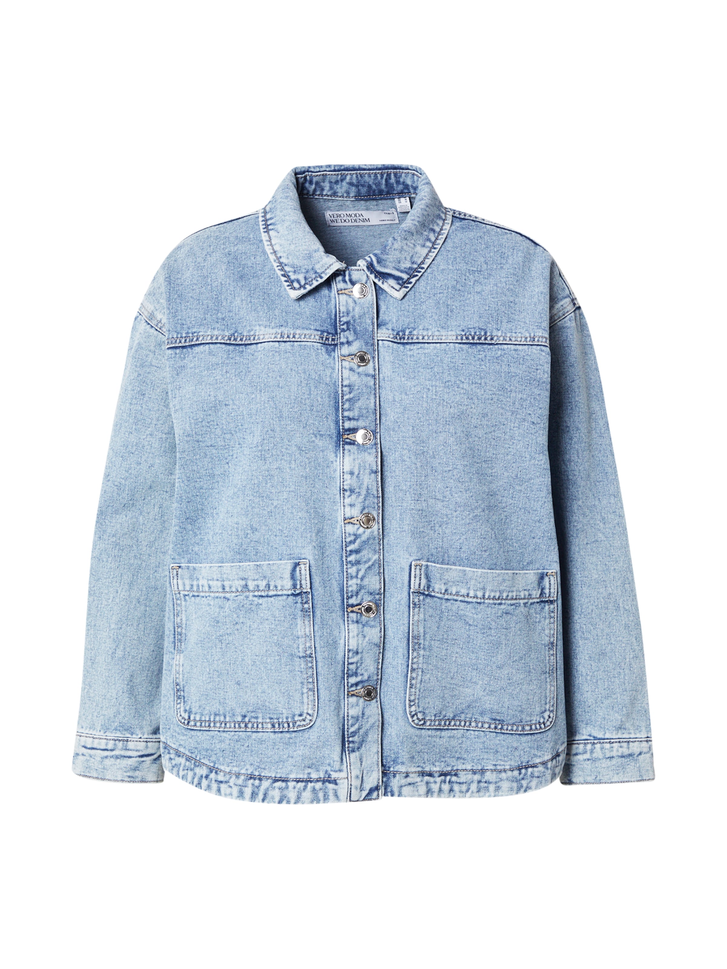 Vero Moda Curve Jacke 'VMCJamie' in Blau: Vorderseite