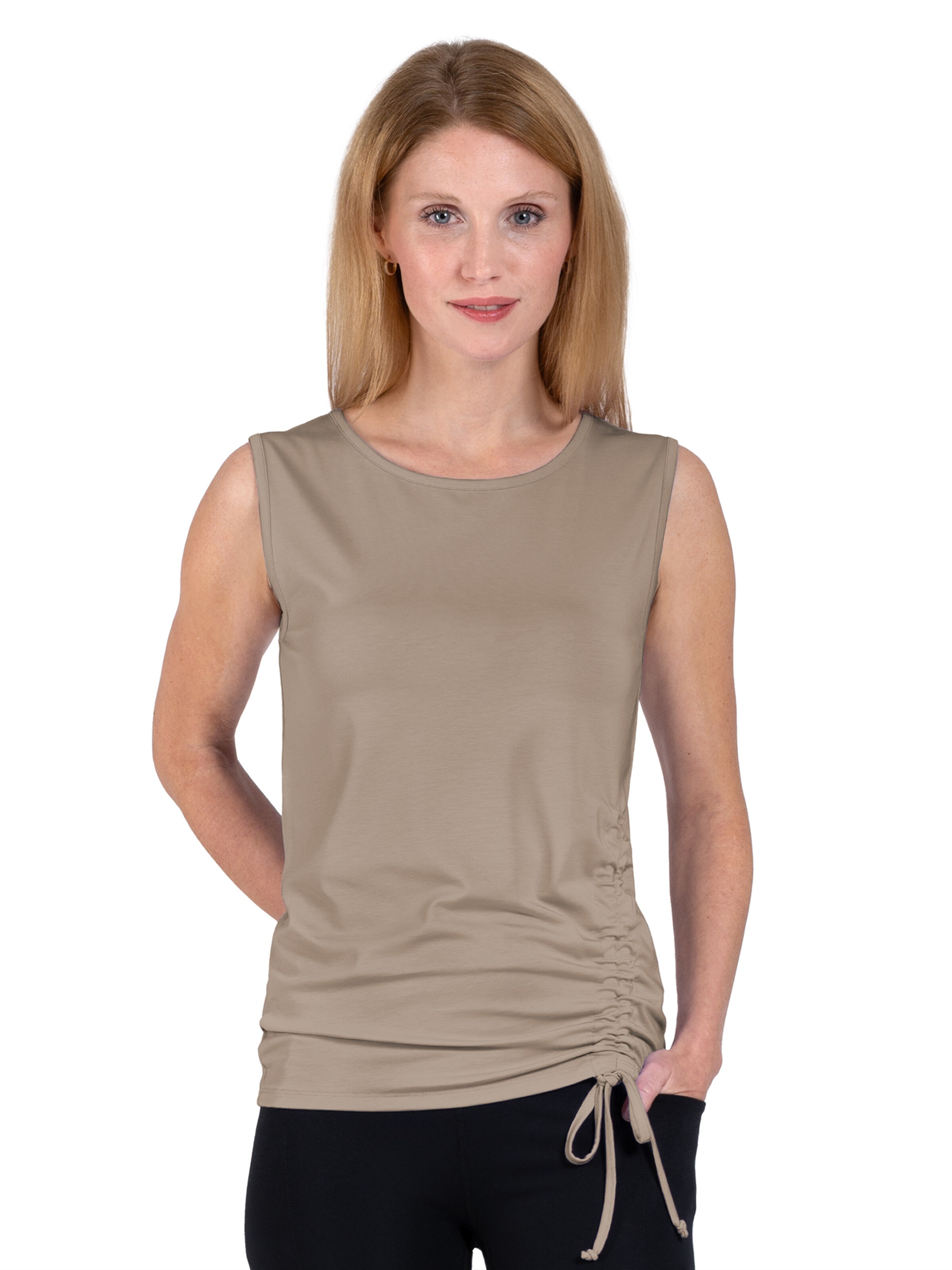 Magadi Sporttop 'Diana'‌‌‌‌‌‌‌‌‌‌ in Beige: Vorderseite