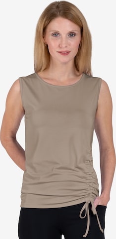 Magadi Sporttop 'Diana' in Beige: Vorderseite