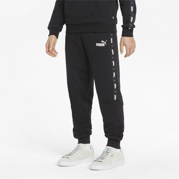 PUMA Tapered Broek in Zwart: voorkant