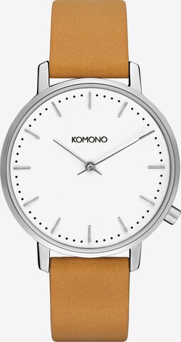 Komono Uhr in Braun: predná strana