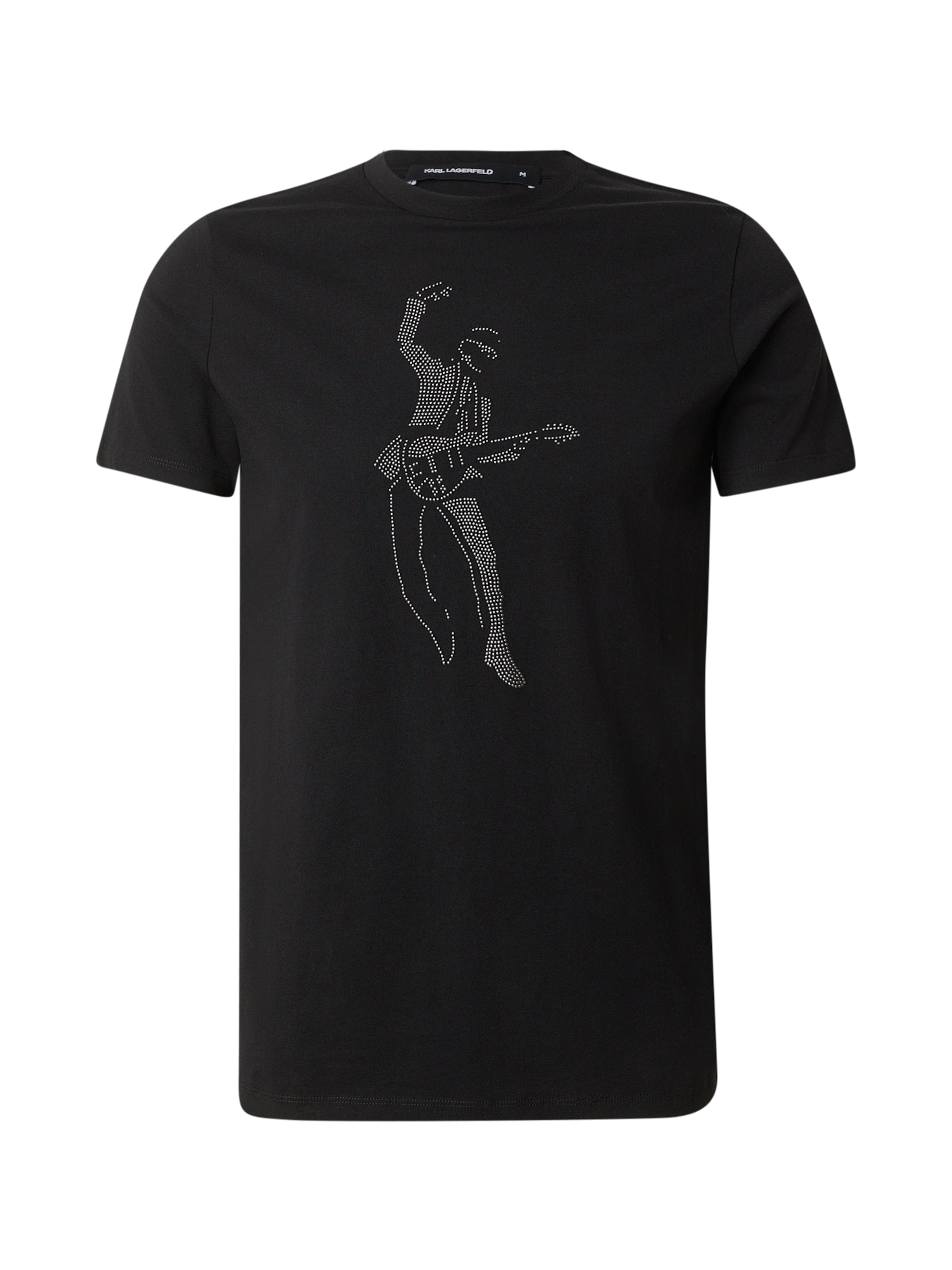 Karl Lagerfeld T-Shirt in Schwarz: Vorderseite