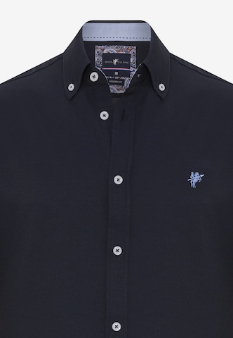 DENIM CULTURE Regular fit Button Up Shirt 'Matthew' in Blue