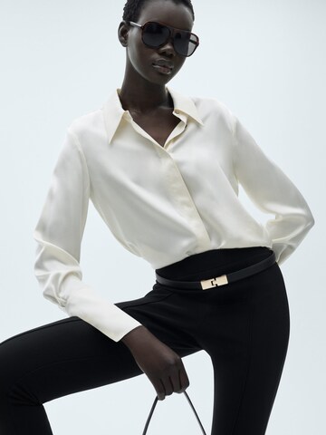 MANGO Slim fit Leggings 'LEZIP' in Black