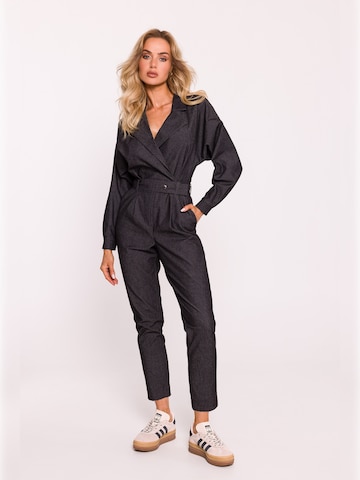 made of emotion - Jumpsuit en gris: frente