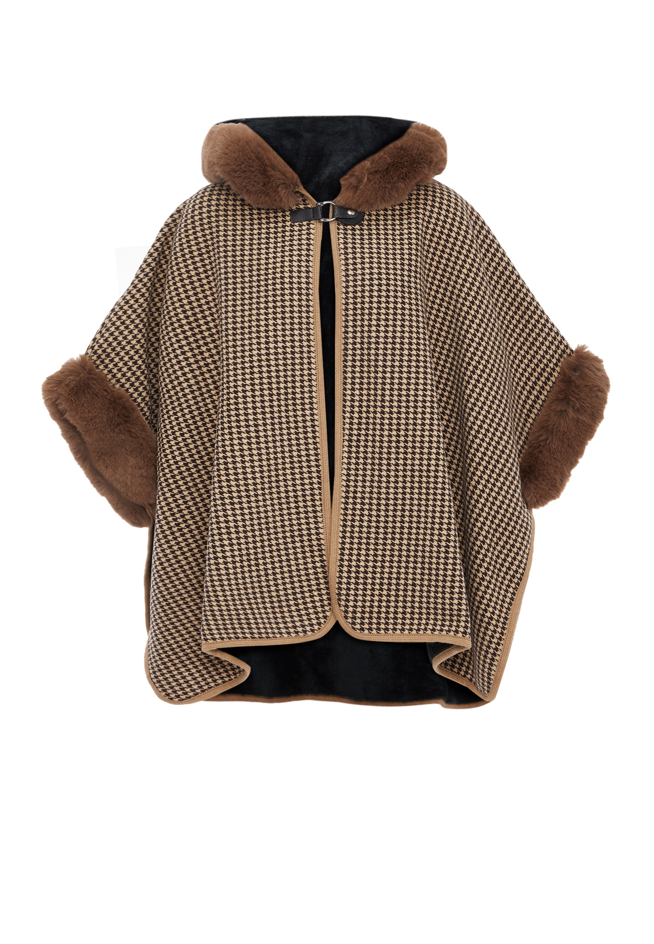 FRAULLY Кейп в Коричневый