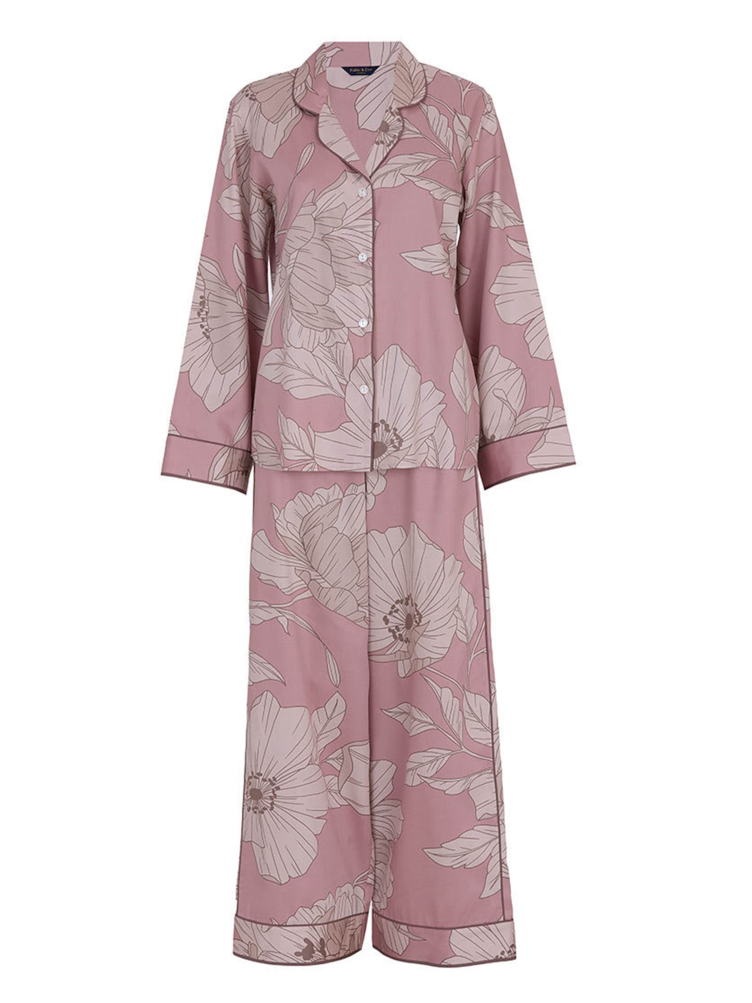Fable & Eve Pyjama in Roze: voorkant