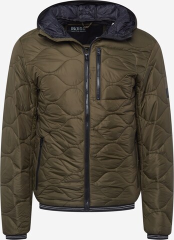 INDICODE JEANS Between-season jacket 'Perkins' in Green: front