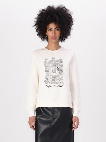 Karl Lagerfeld Sweatshirt 'Karl Lagerfeld x Jorge Parra' in Beige: Vorderseite