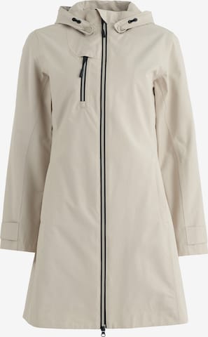 Seasalt Cornwall Between-seasons coat 'Coverack II' in Beige: front