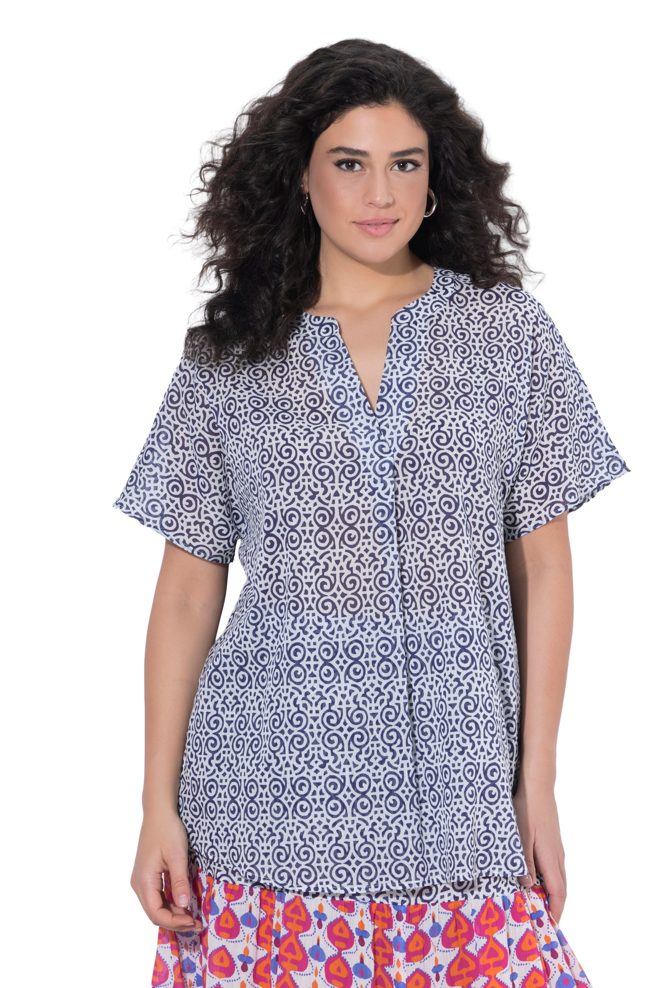 Ulla Popken Tunic in Blue: front