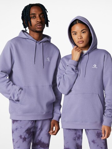 Sweat-shirt CONVERSE en violet : devant