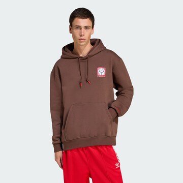 Felpa di ADIDAS ORIGINALS in marrone: frontale