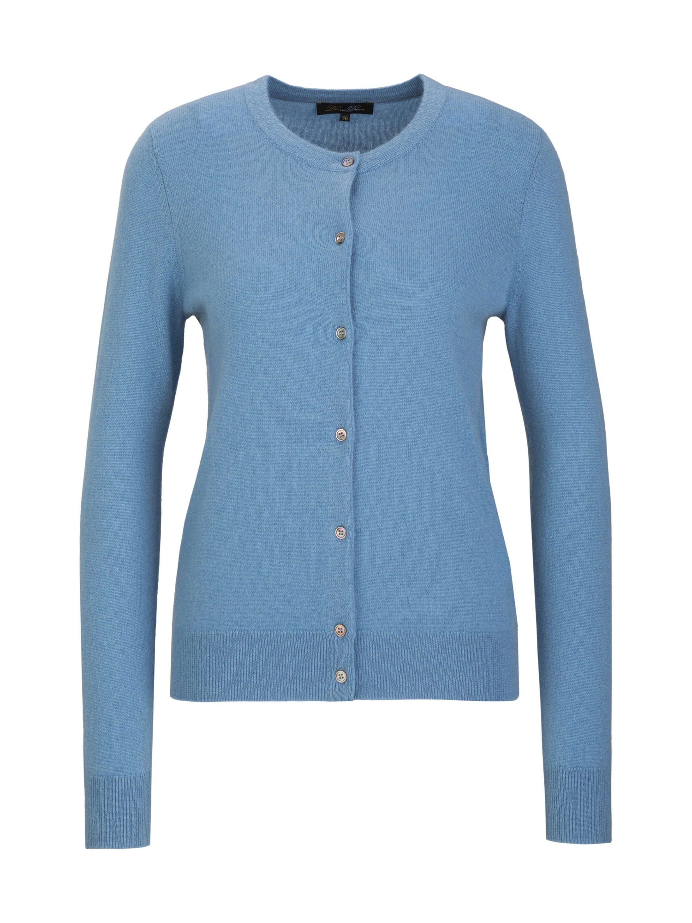 Dine'n'Dance Strickjacke 'Cara' in Blau: Vorderseite