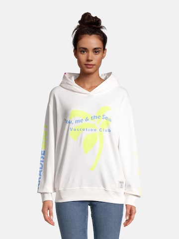 salzhaut Sweatshirt 'Lood' in Wit: voorkant