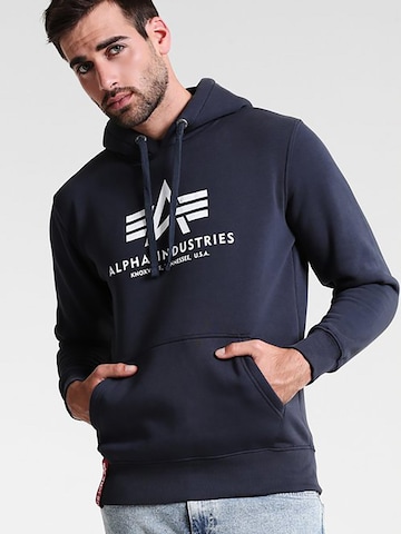 ALPHA INDUSTRIES Суичър 'Basic' в синьо