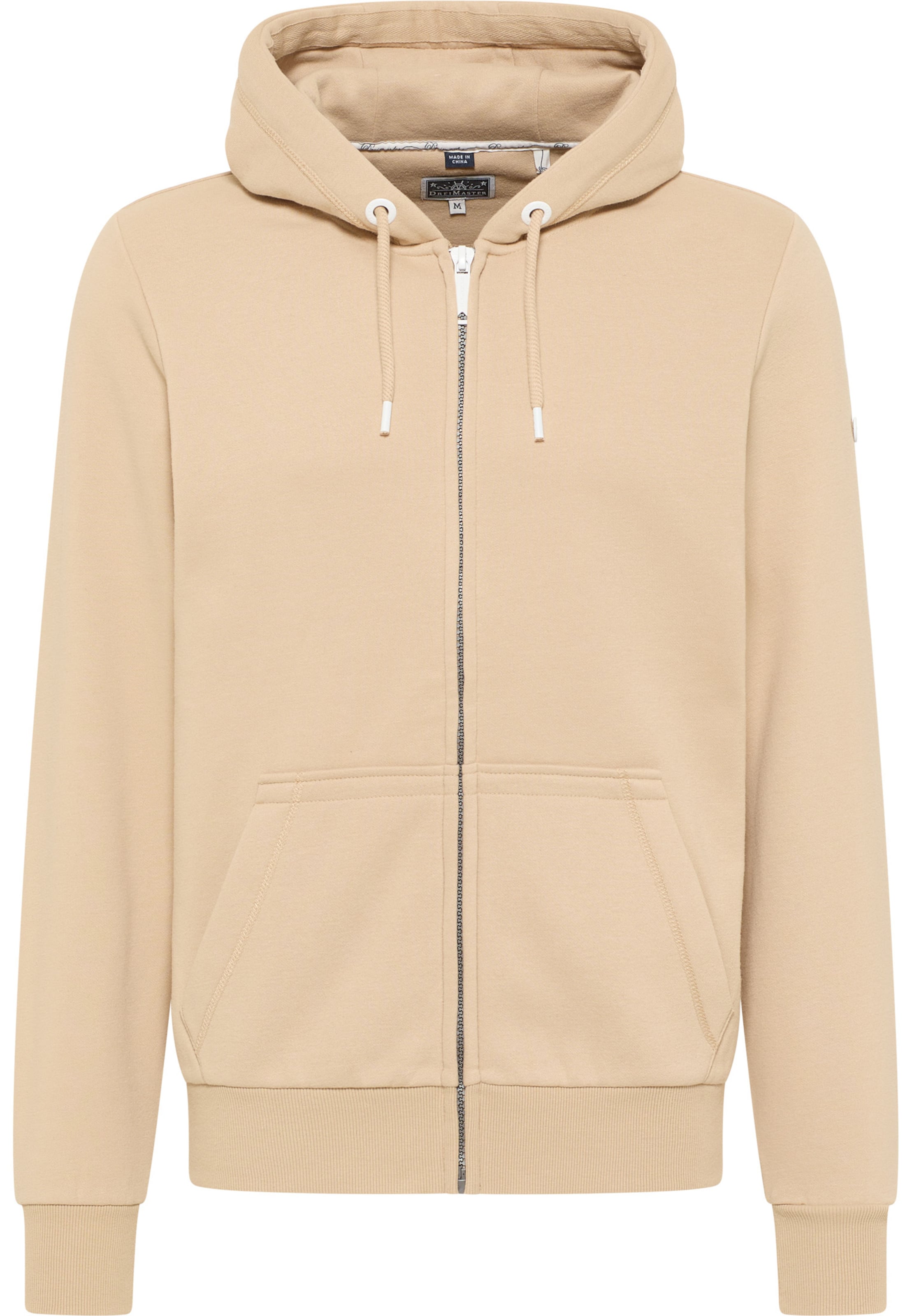 DreiMaster Maritim Tepláková bunda 'Kilata' - Béžová: predná strana