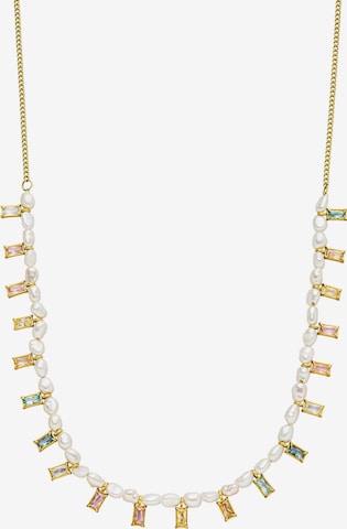 PURELEI Kette 'Colorful Coral' in Gold: Vorderseite