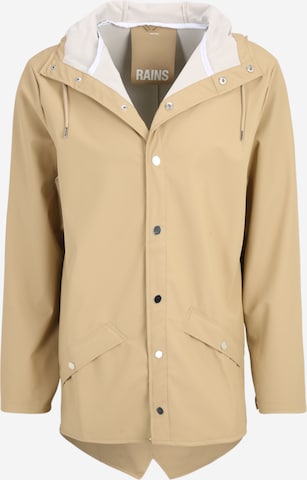 RAINS Performance Jacket in Beige: front