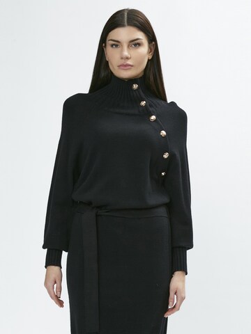 Abito in maglia di Influencer in nero