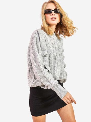 Bianco Lucci Pullover in Grau