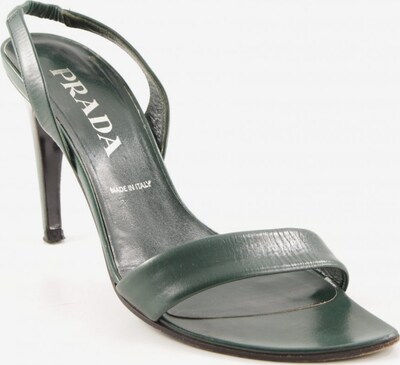 PRADA Sandals & High-Heeled Sandals in 38,5 in Dark green, Item view