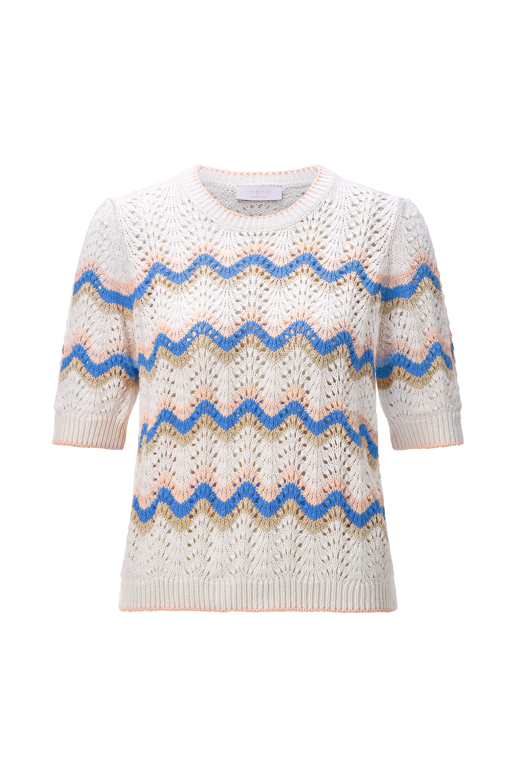 Rich & Royal Sweater in White: front