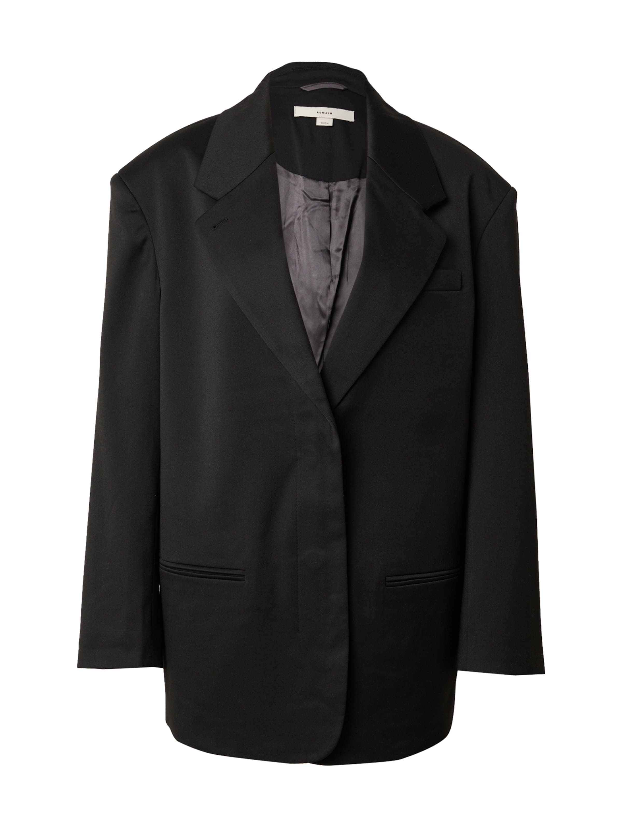 REMAIN Bleiser, värv must: eest vaates