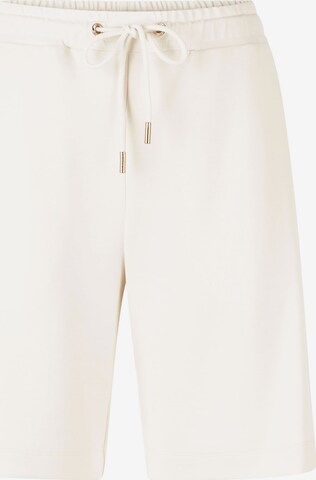 Rich & Royal Широка кройка Панталон в бяло: отпред
