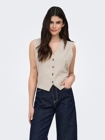 ONLY Suit vest 'ONLTizana' in Grey: front