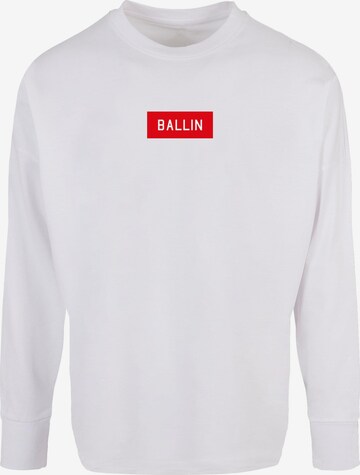 T-Shirt 'Ballin Box' Mister Tee en blanc : devant