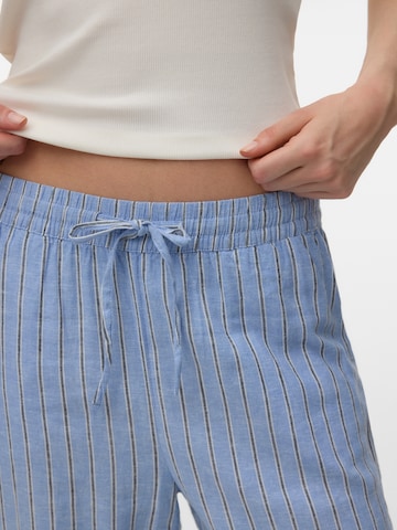 VERO MODA Wide leg Trousers 'VMLINN' in Blue